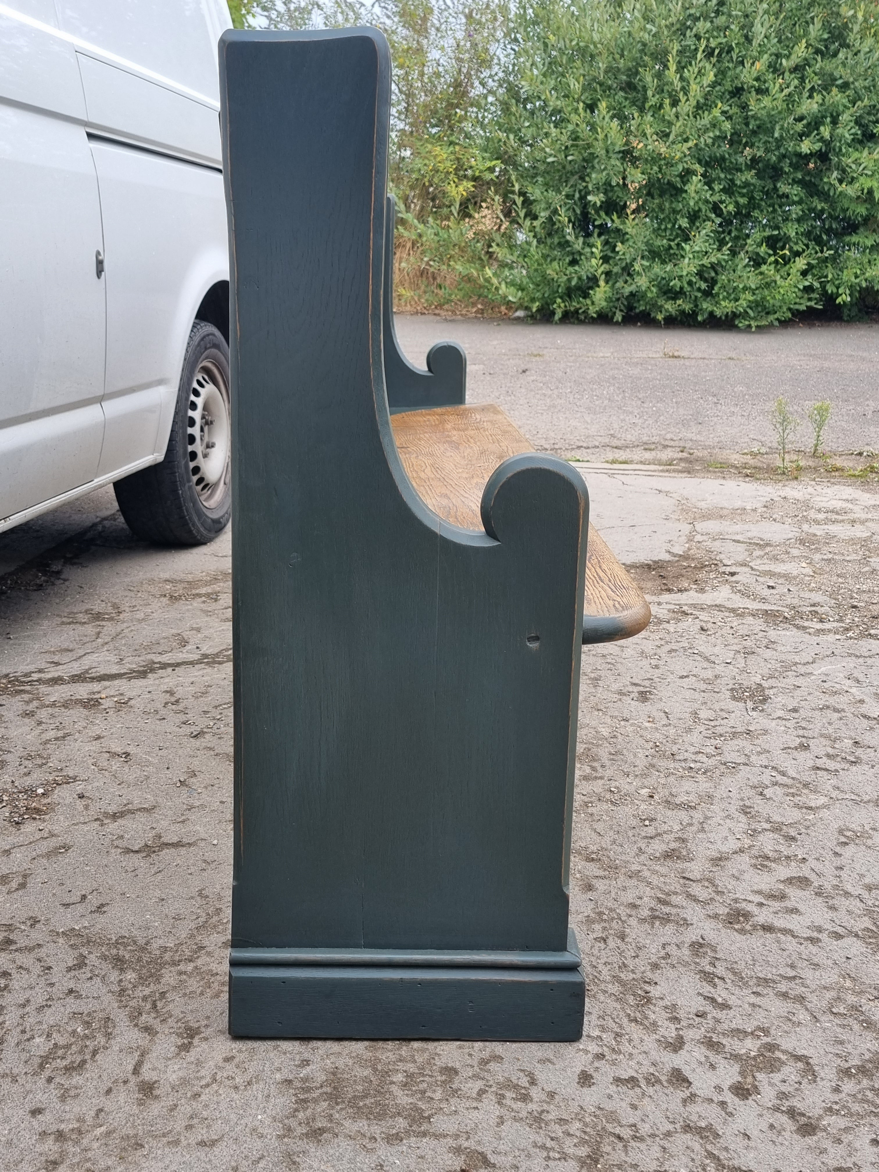 Victorian Oak Church Seat