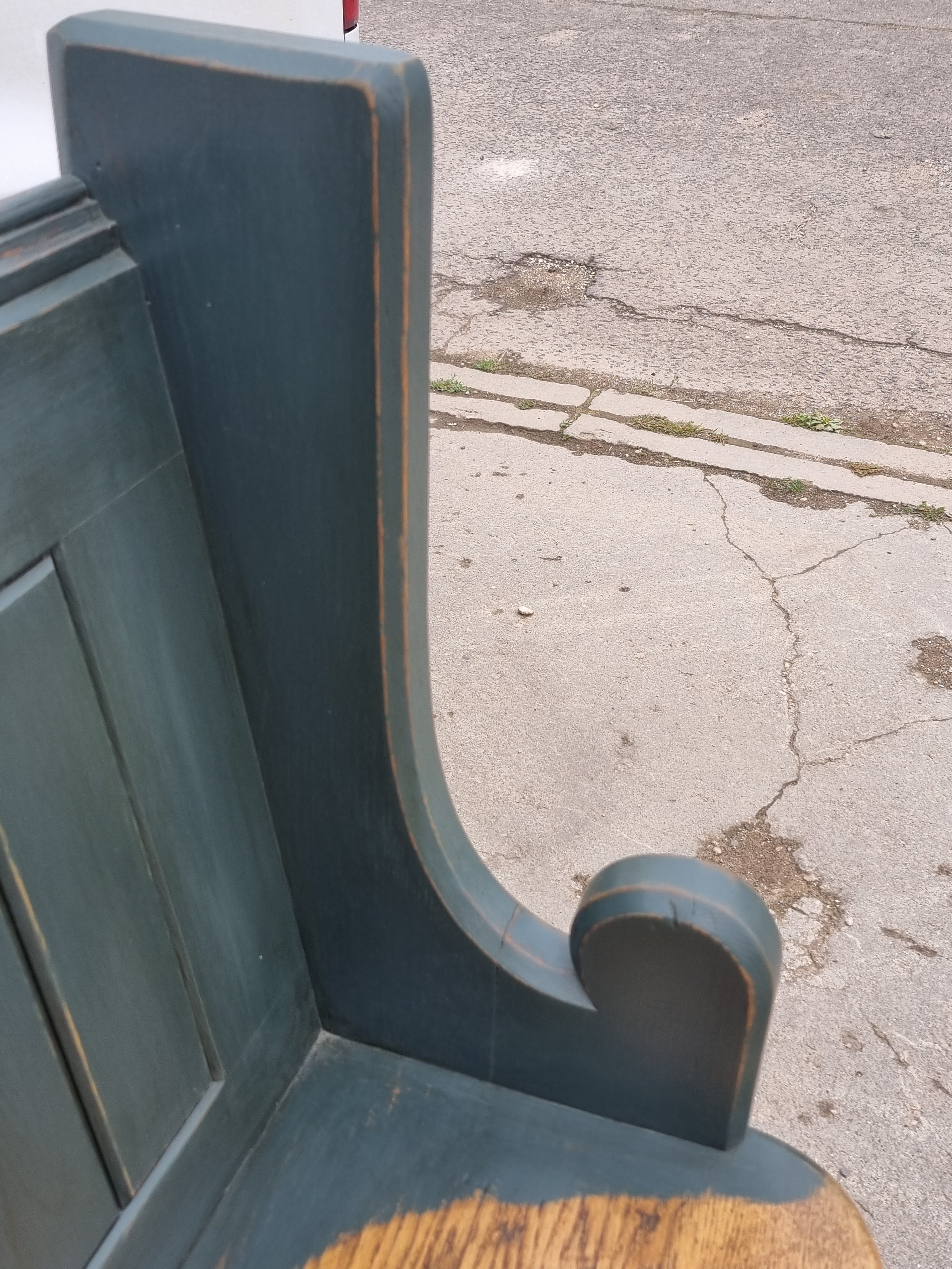 Victorian Oak Church Seat