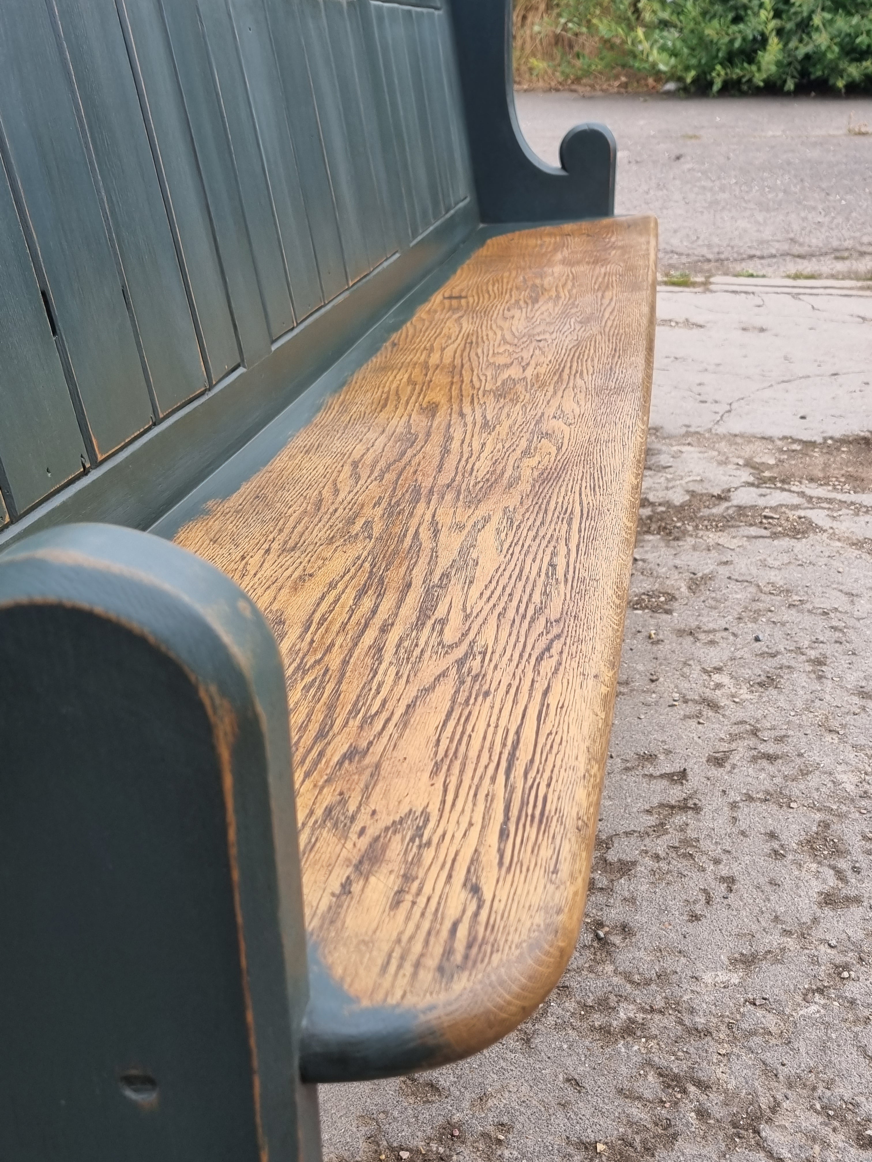 Victorian Oak Church Seat