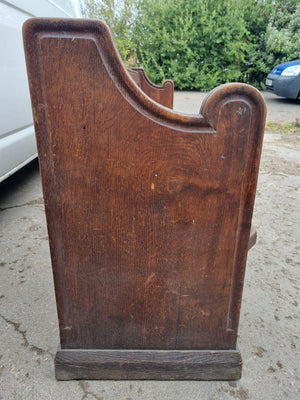 Victorian Oak Church Seat