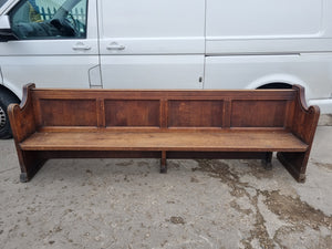 Victorian Oak Church Seat