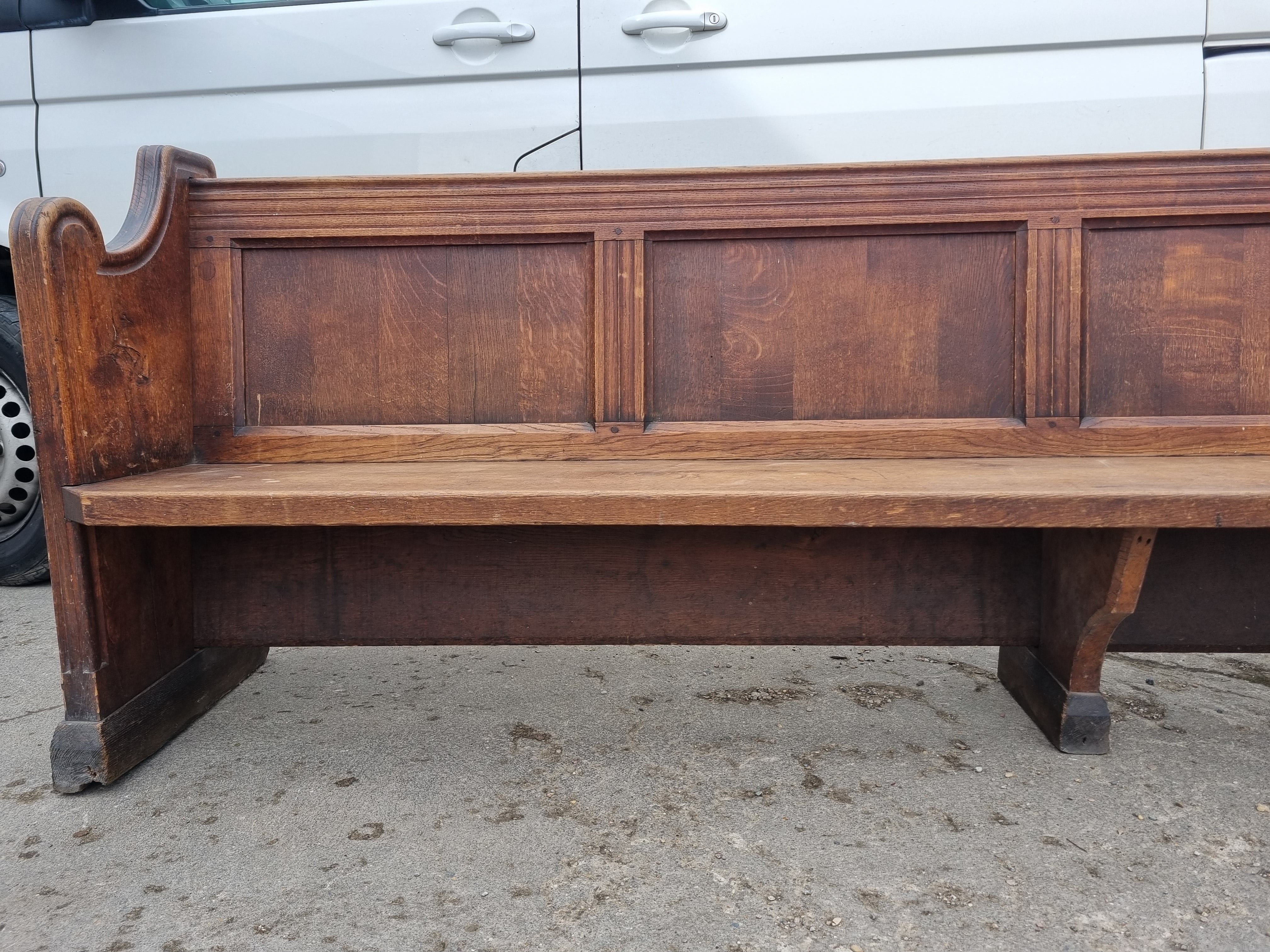 Victorian Oak Church Seat