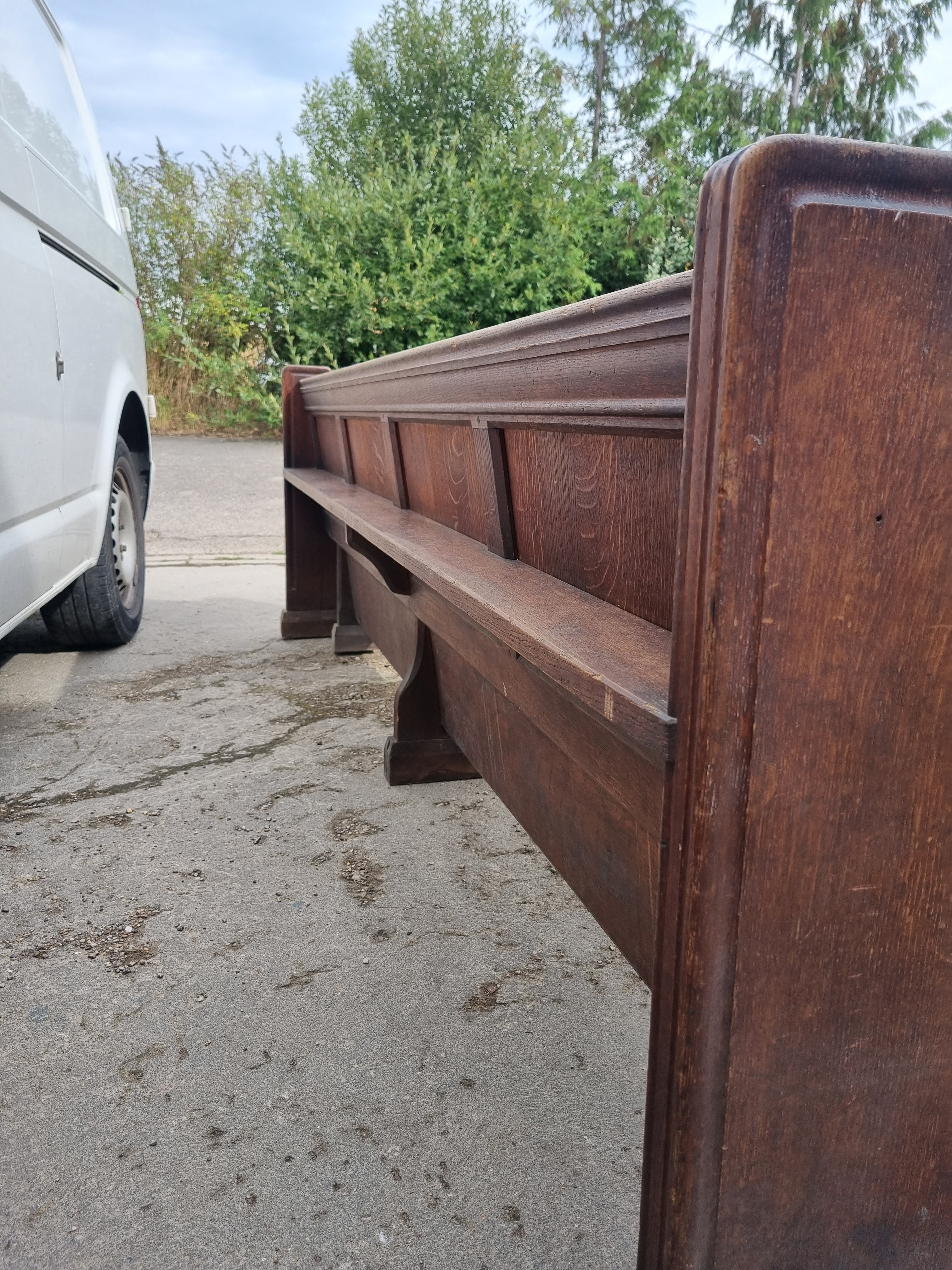 Victorian Oak Church Seat