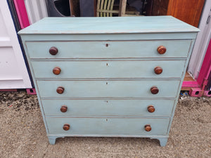 Regency Antique Five Drawer Chest