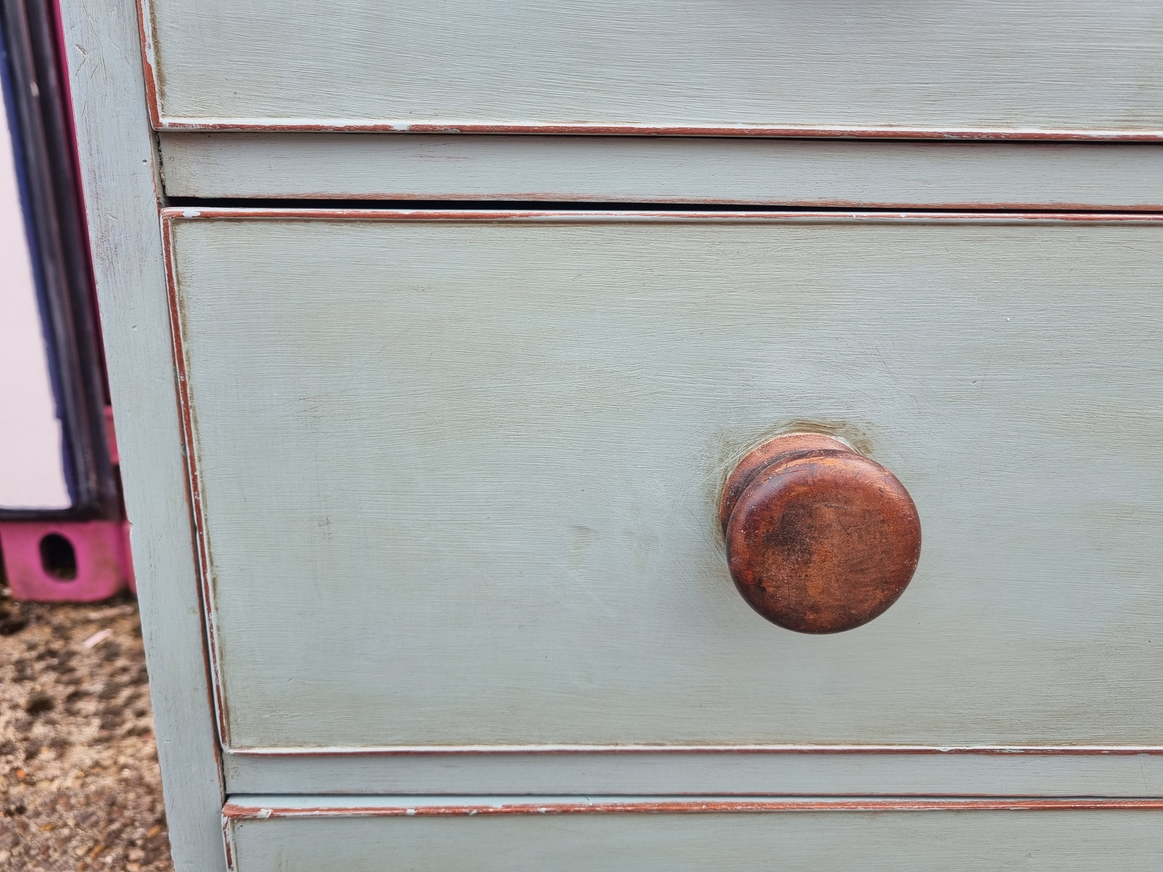 Regency Antique Five Drawer Chest
