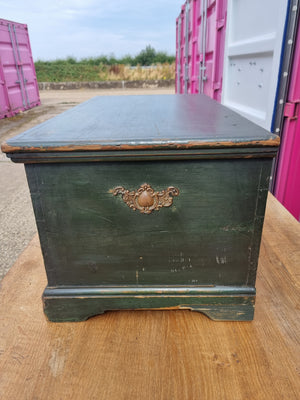 Original Painted Antique Pine Box