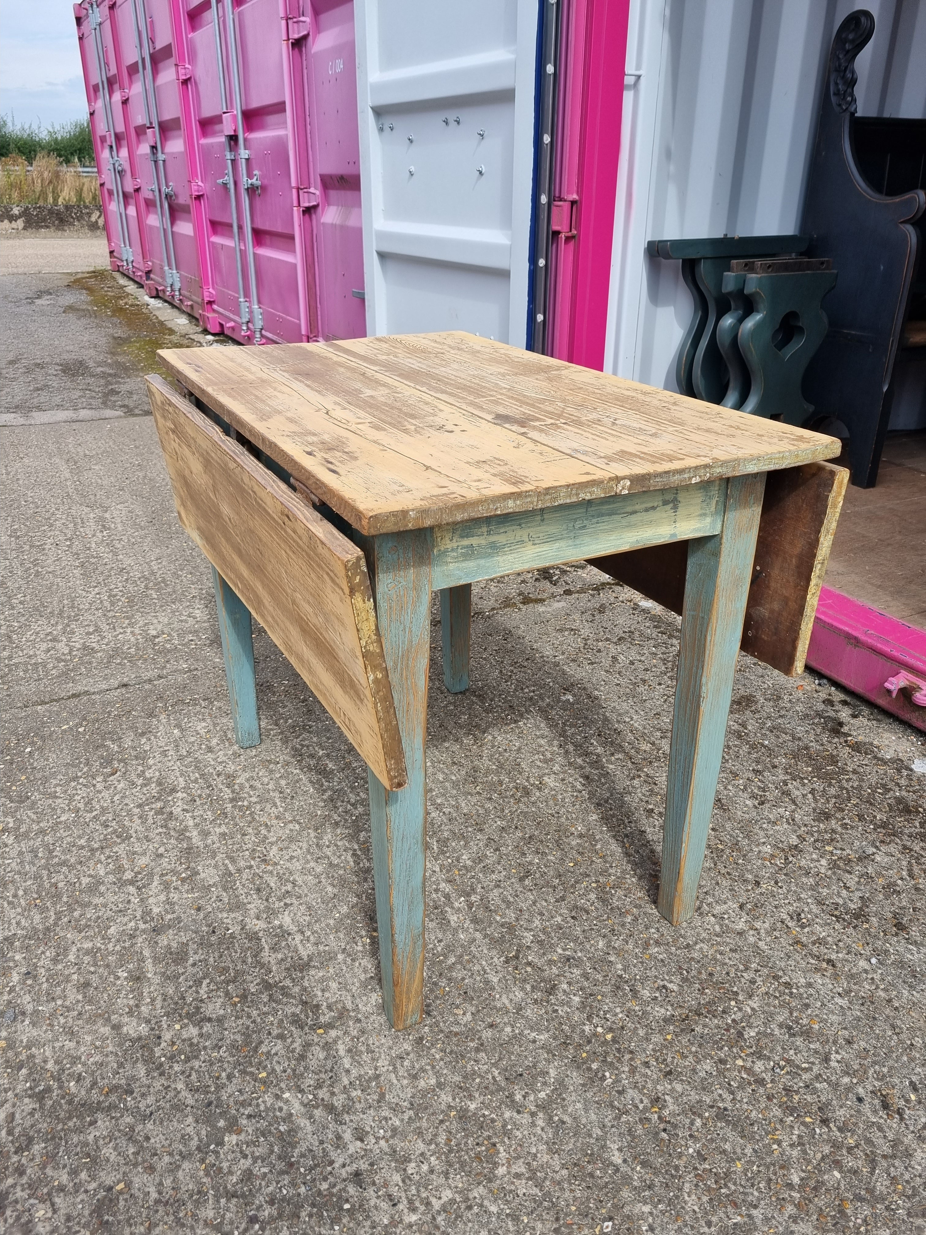 Early Victorian Painted Dropleaf Table