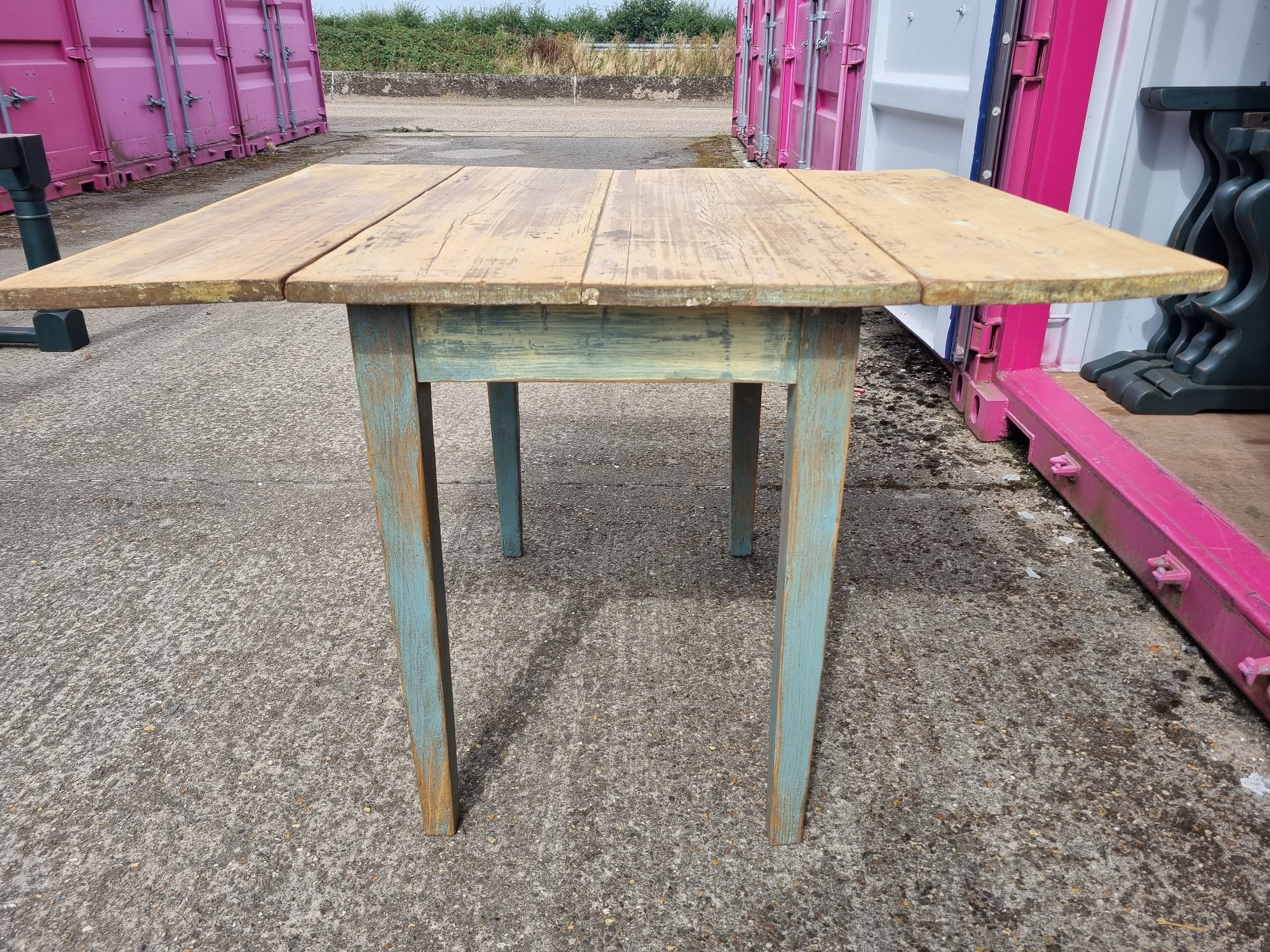 Early Victorian Painted Dropleaf Table