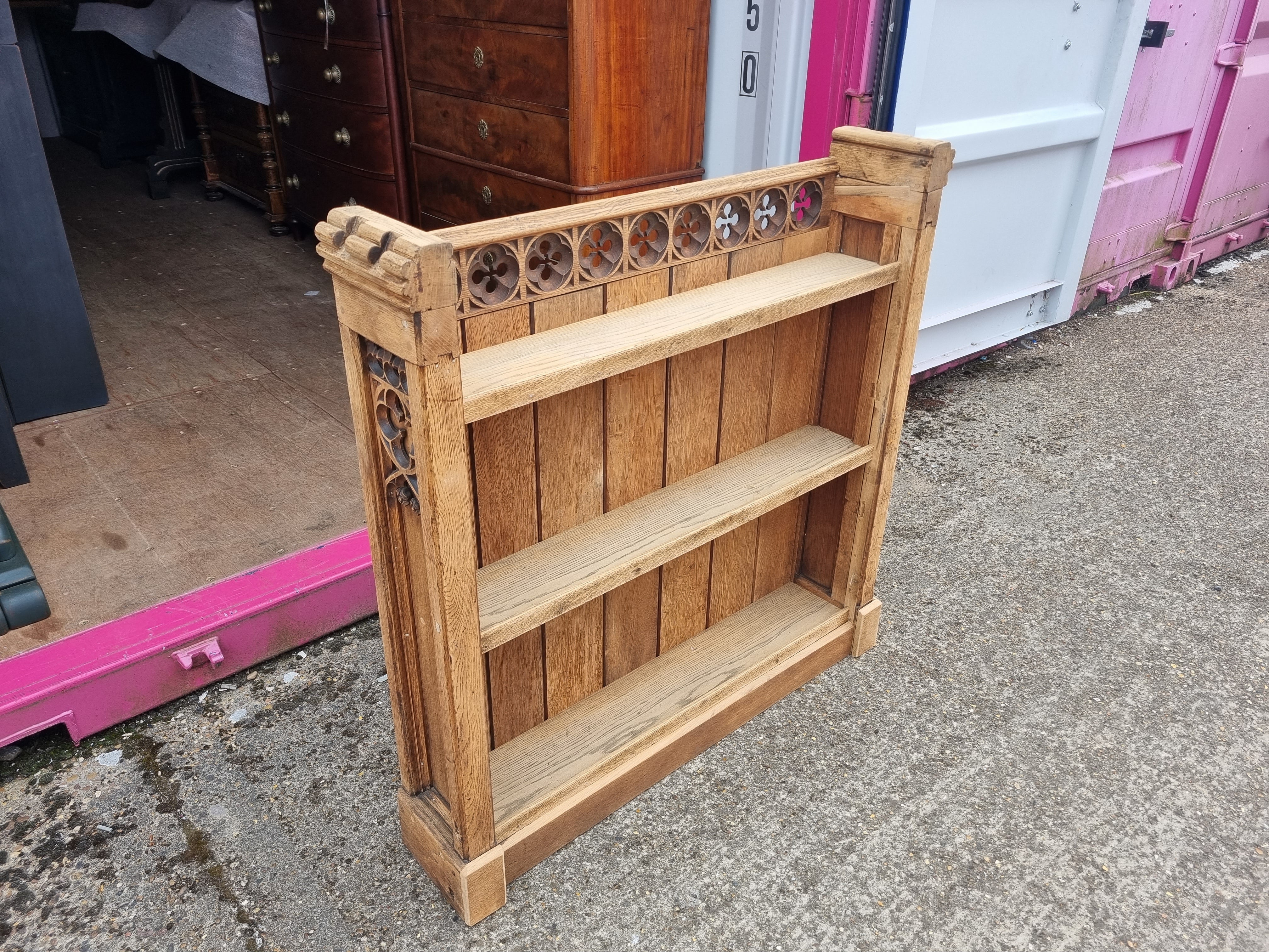 Small Architectural Oak Shelving