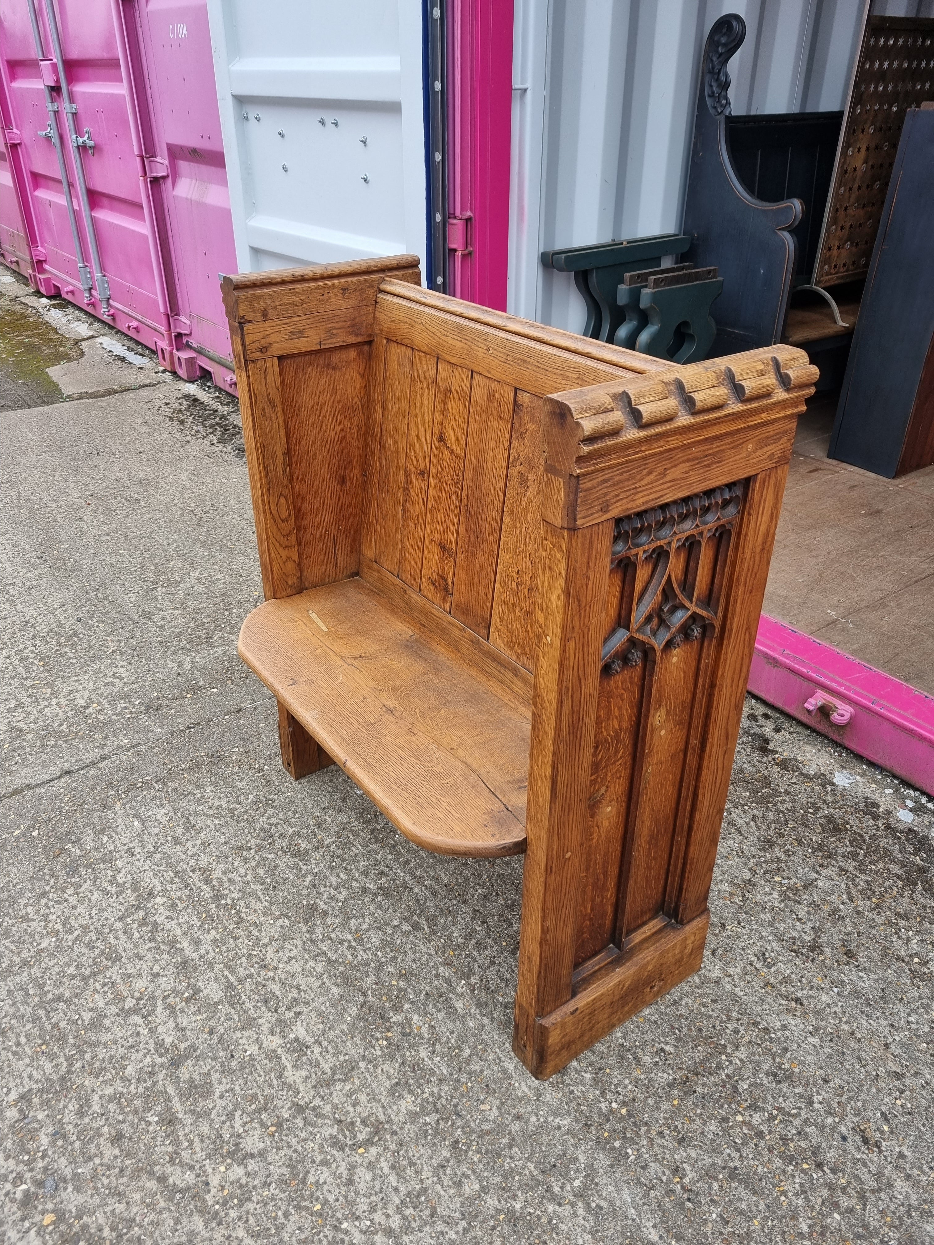 Antique Oak Settle