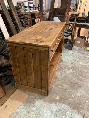 Antique Oak Pot-board Server