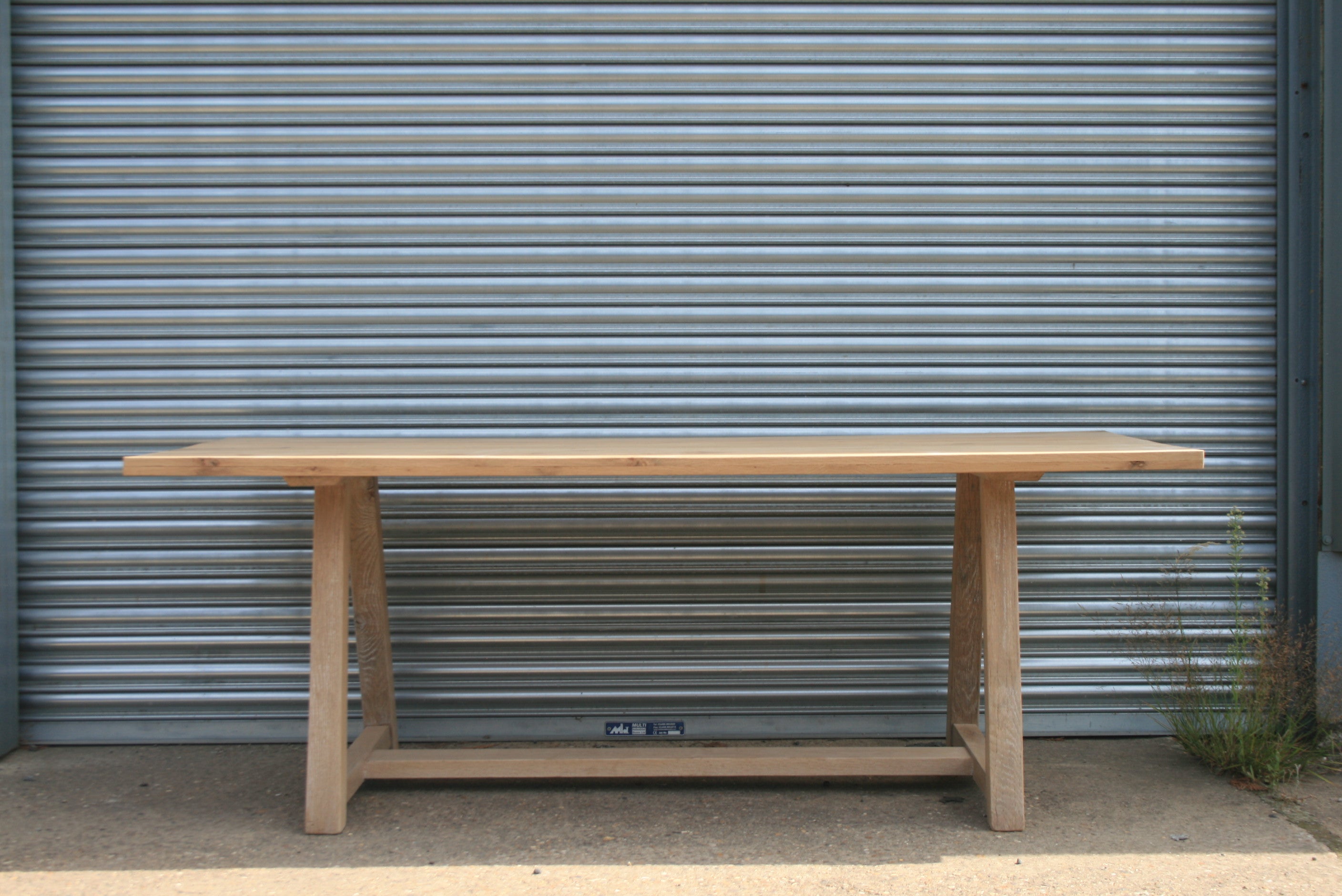 Oak A-Frame table