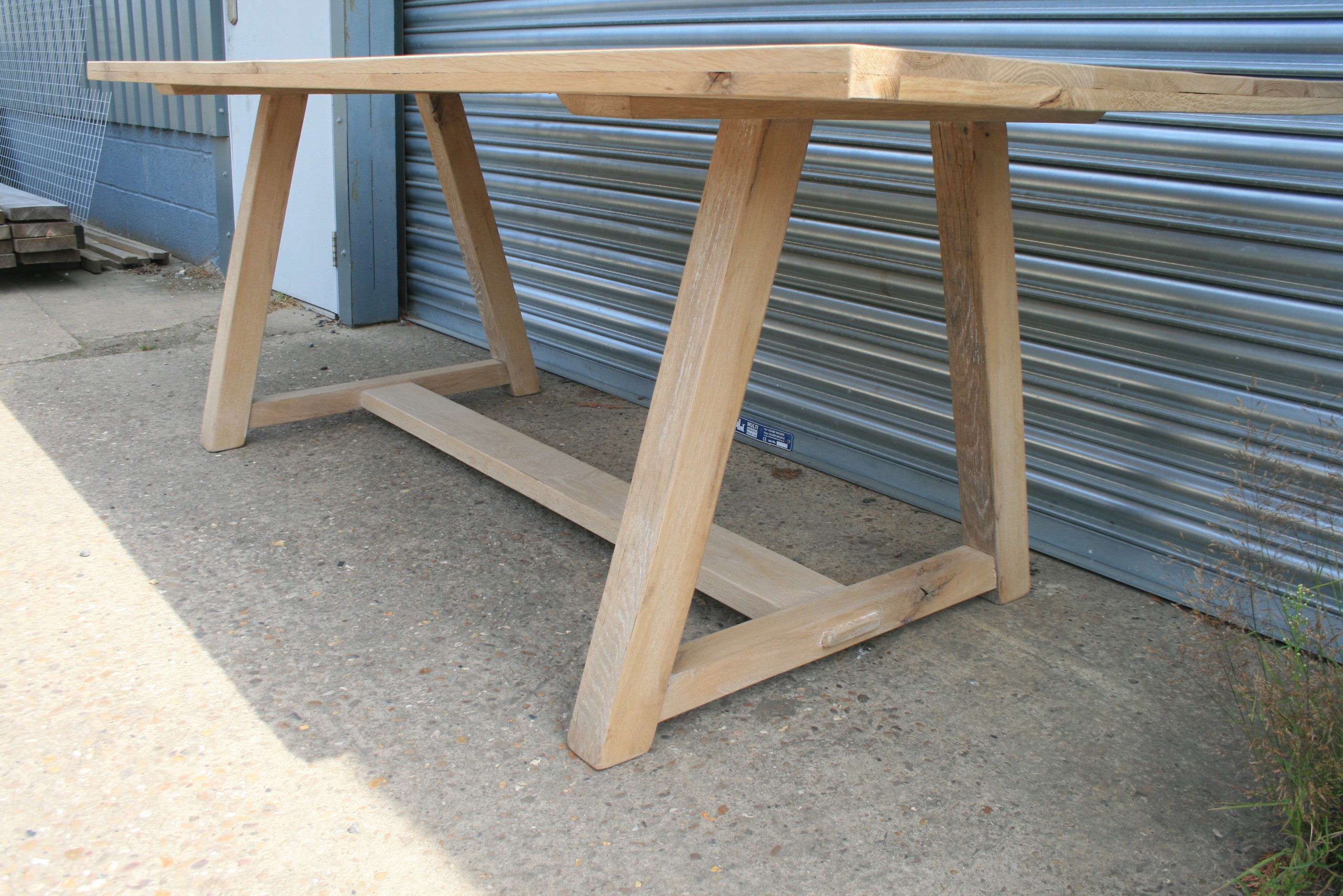 Oak A-Frame table