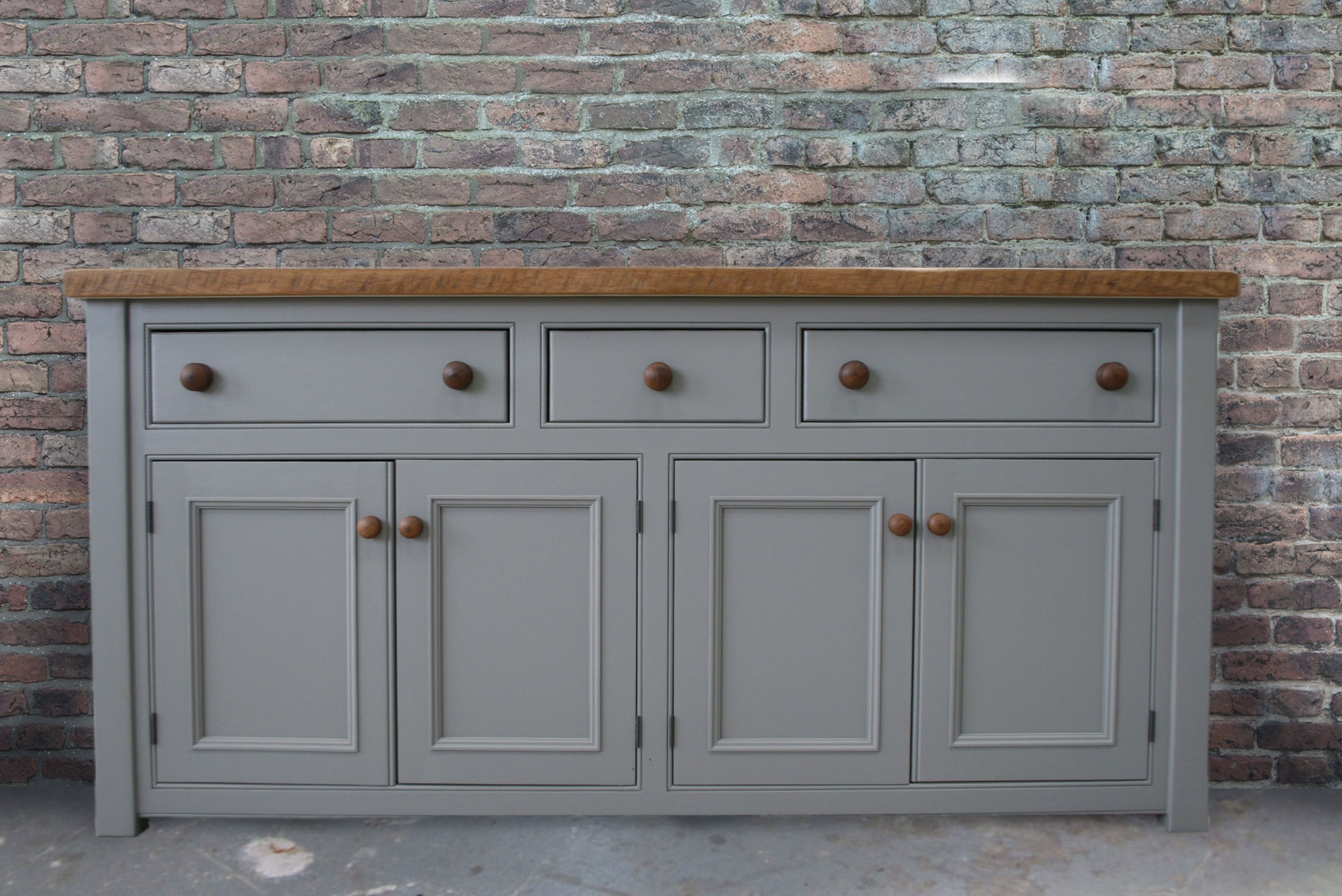 Reclaimed top painted sideboard